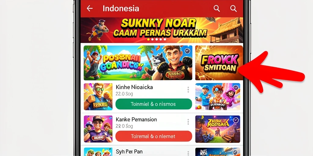 Tampilan menu utama dengan desain yang menarik.