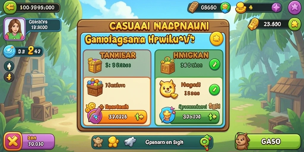 Screenshot dari misi petualangan di dunia DMD686.