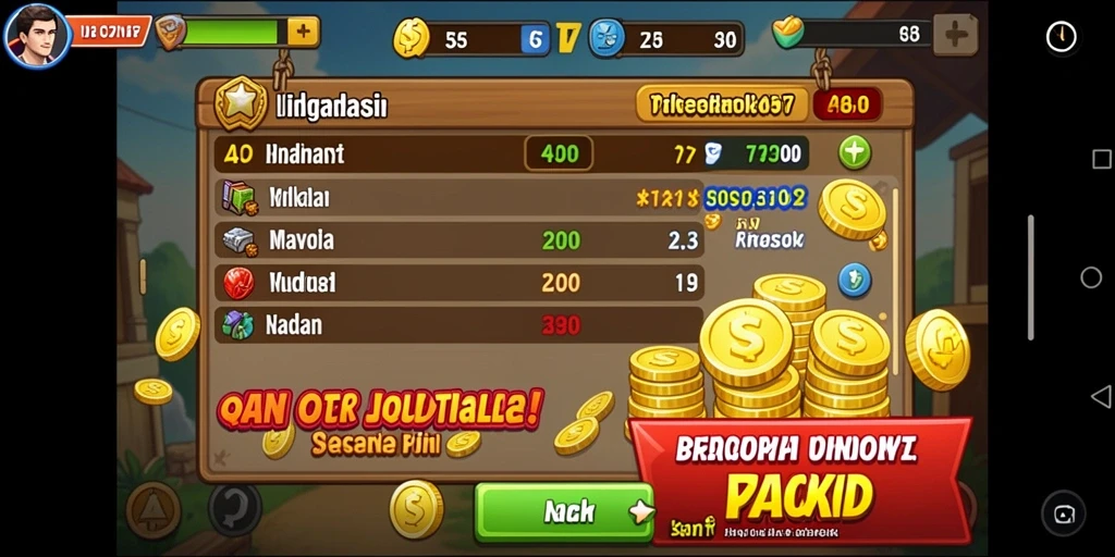 Screenshot menampilkan karakter utama di depan Monas.