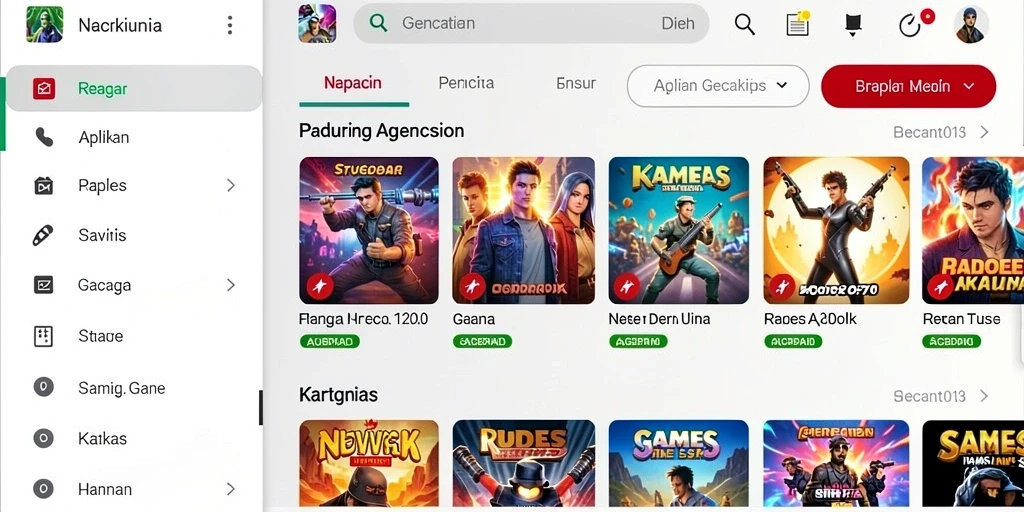 Tampilan grafis yang memukau dan interaktif.