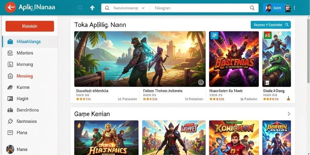 Tampilan menu utama dengan navigasi yang mudah.