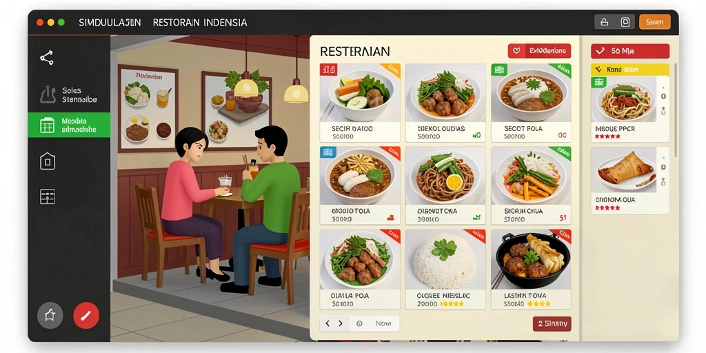 Tampilan antarmuka pengguna yang menarik dan intuitif.