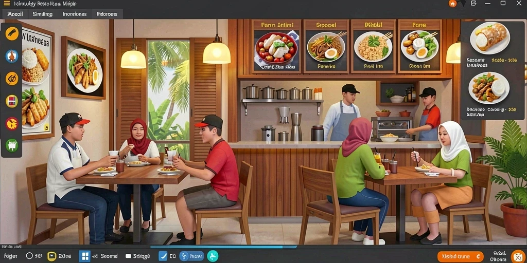 Tampilan awal aplikasi dengan menu yang user-friendly.