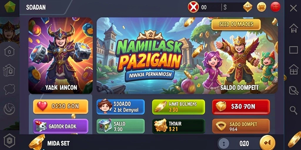 Tampilan awal aplikasi SUPRASLOT yang mengundang.