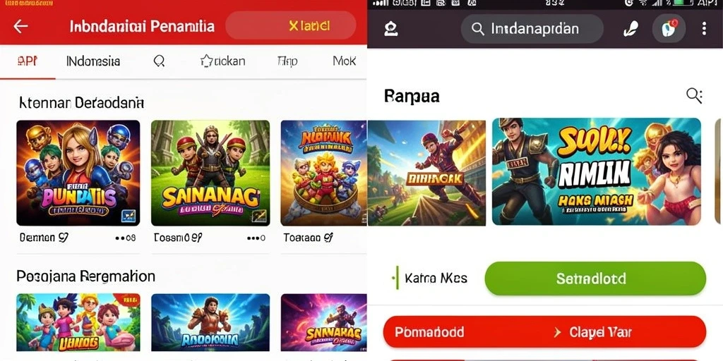 Tampilan menu utama yang intuitif dan menarik.